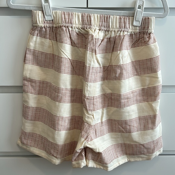 Laude the Label Baker Top and Everyday Short Set in Ticker Terracotta Stripe - Picture 10 of 11